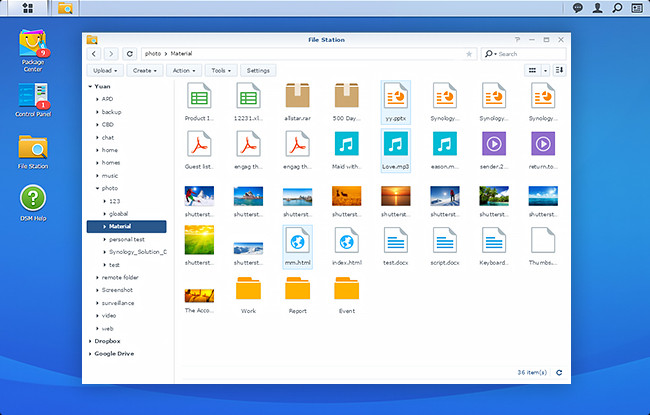 Synology software